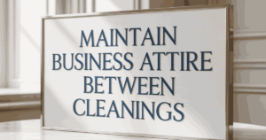 Maintain Business Attire Between Cleanings
