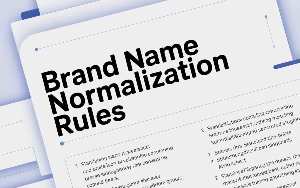 Brand Name Normalization Rules